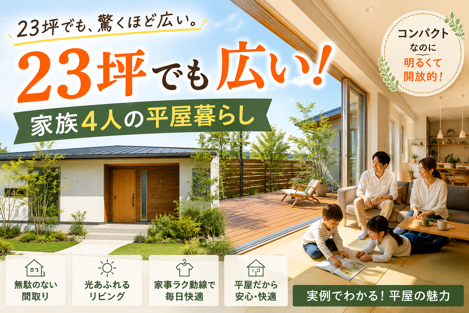 家が広いだけで開放感があるわけではない