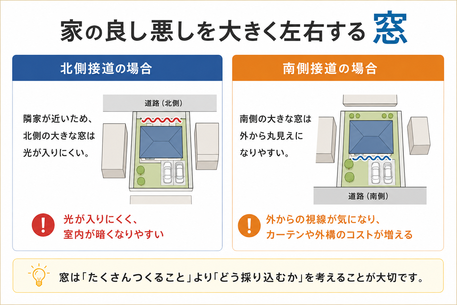 家の良し悪しを大きく左右する窓