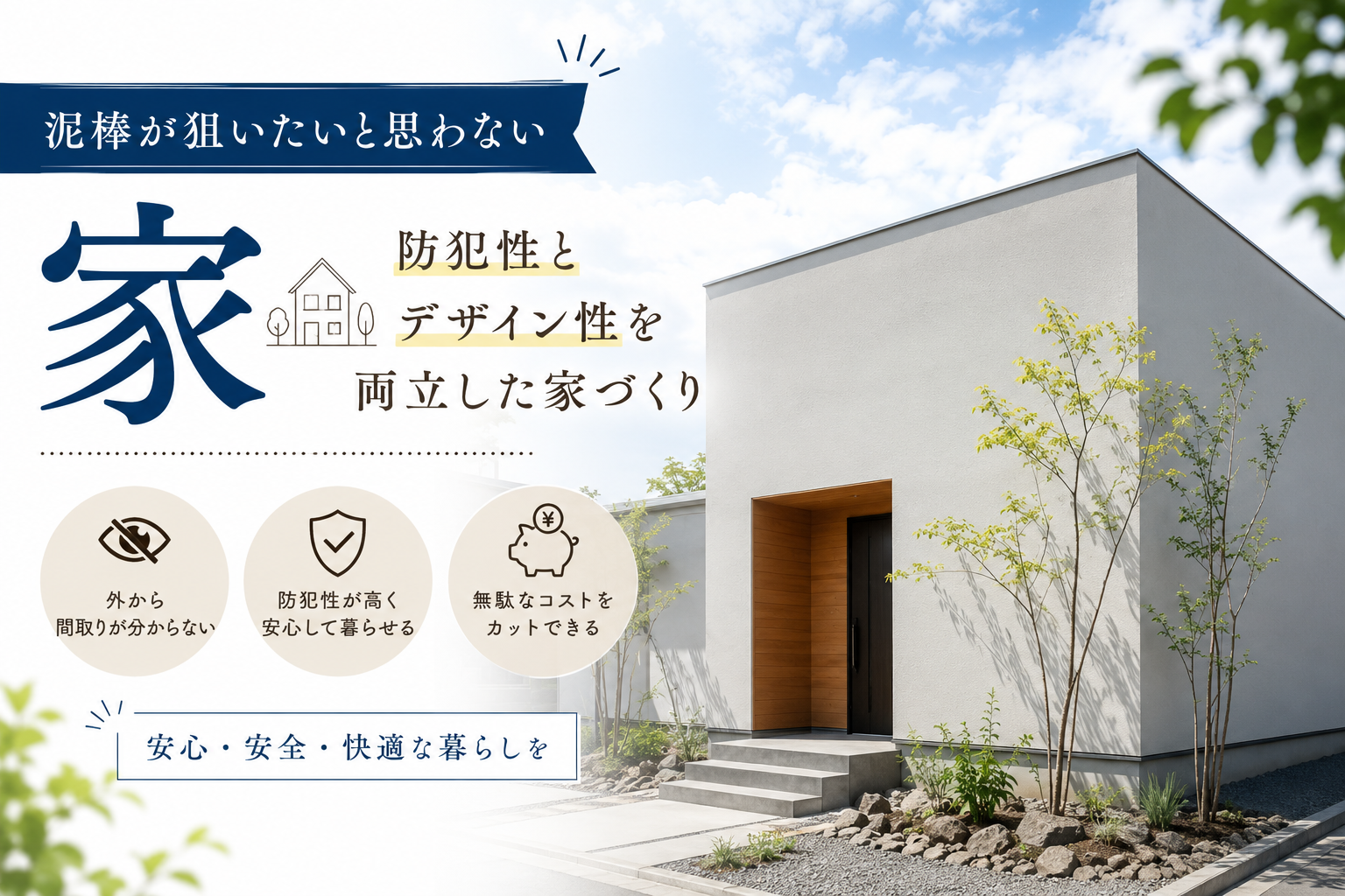 泥棒が狙いたいと思わない家