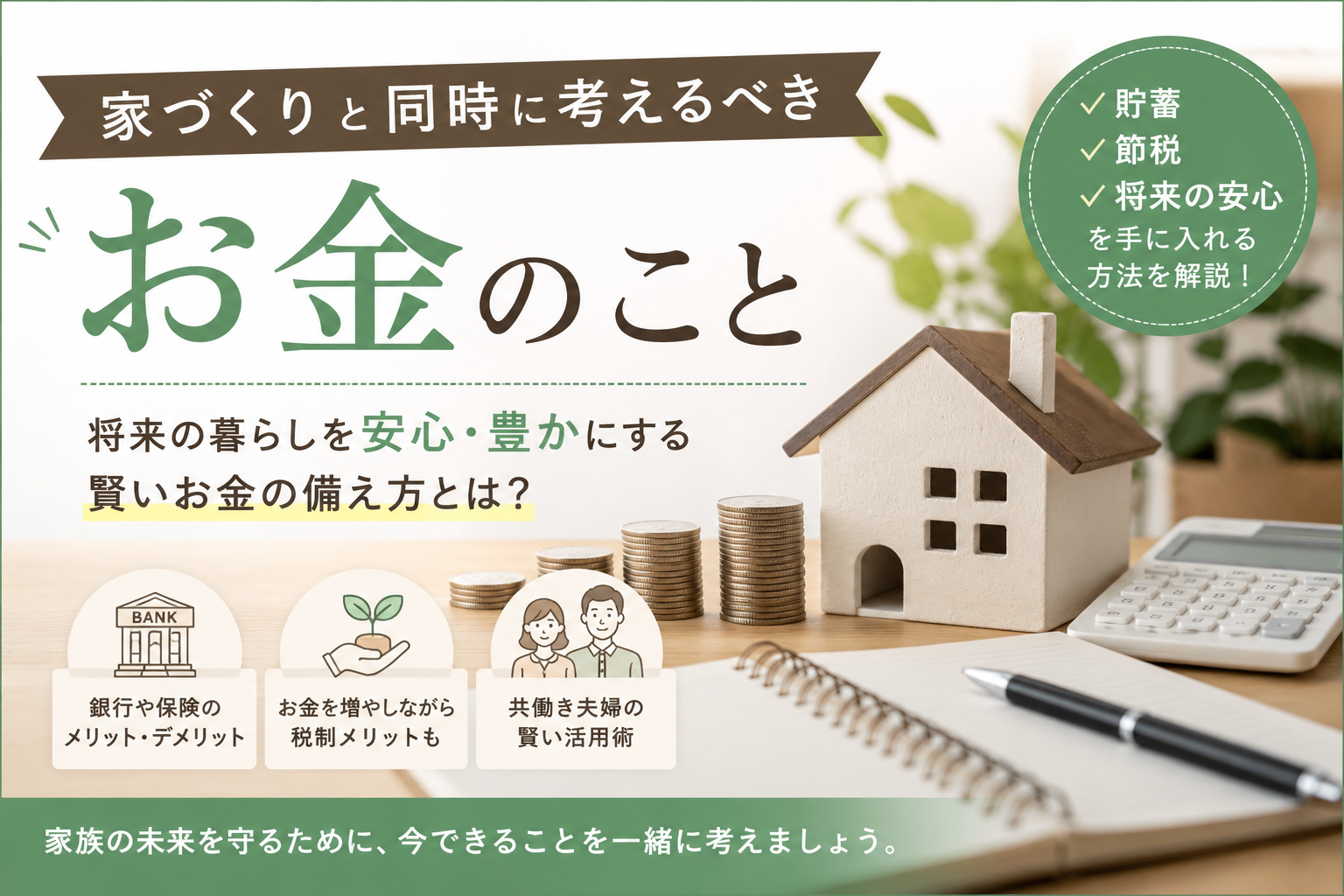 家づくりと同時に考えるべきお金のこと