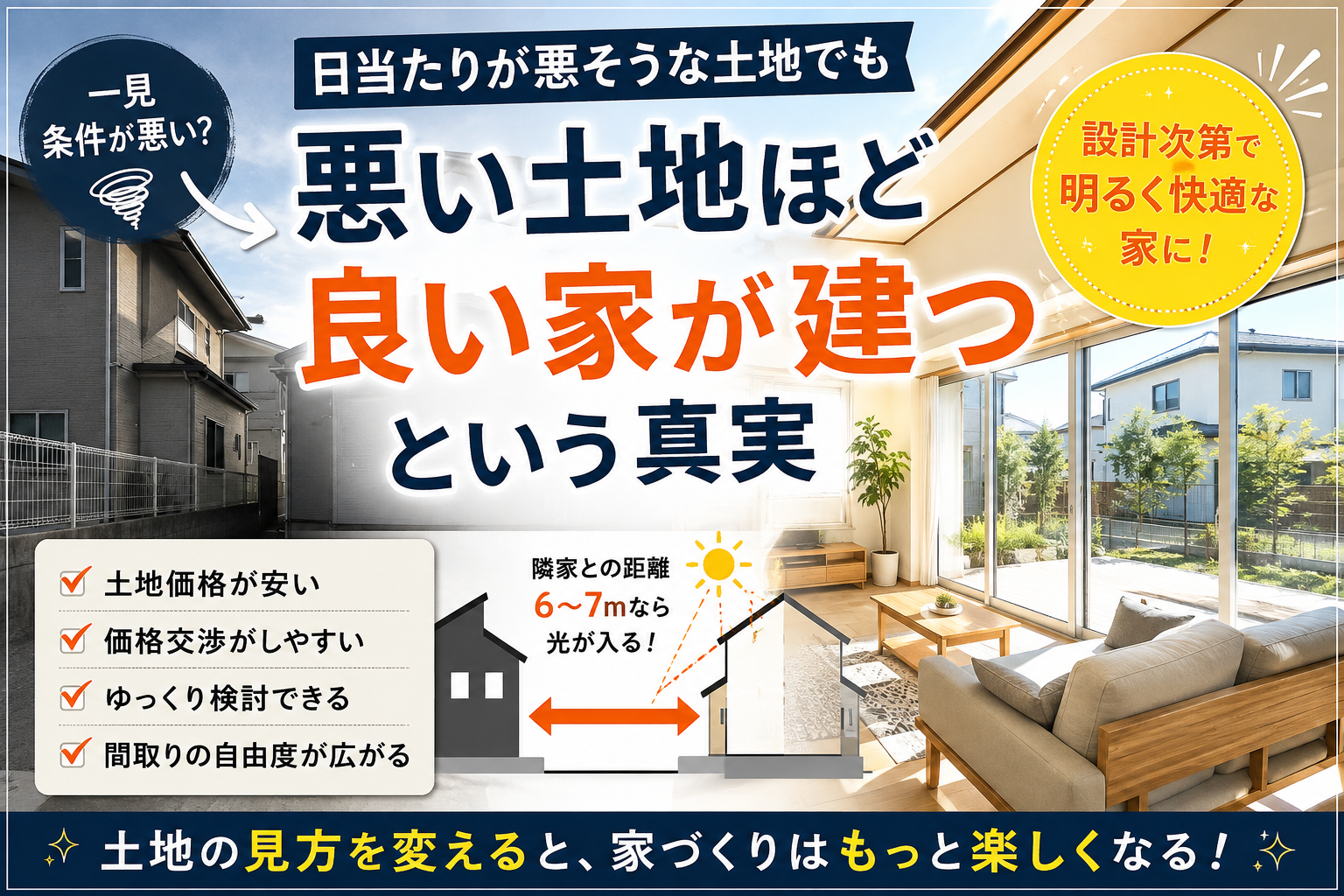 悪い土地ほど良い家がたつという真実 アイキャッチ画像