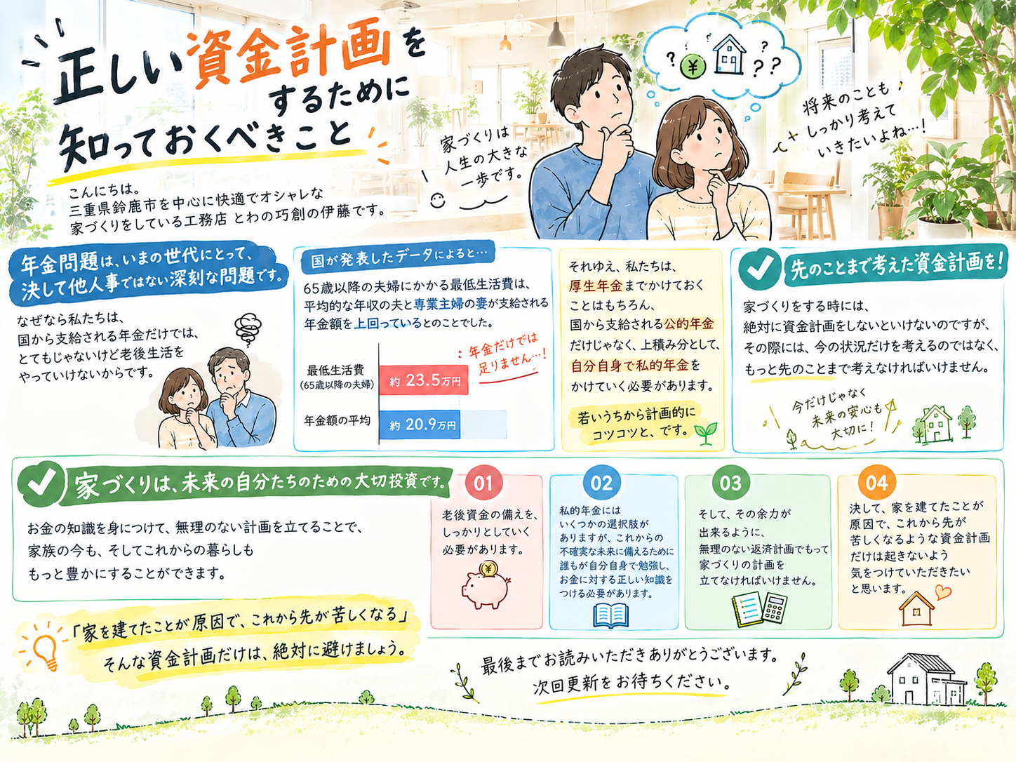 正しい資金計画をするために知っておくべきこと