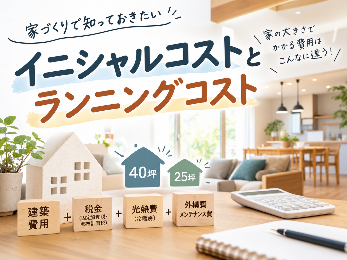 イニシャルコストとランニングコスト